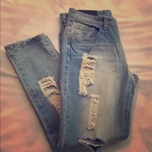 Boyfriend low rise Denim